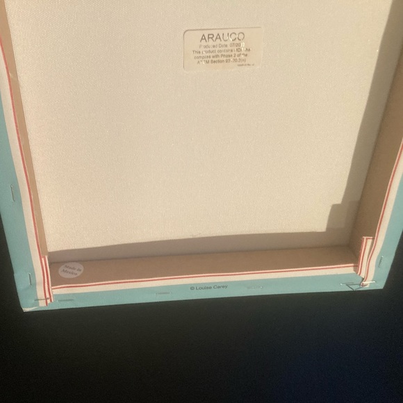 Wall Art - Blue canvas with“Life is a journey” Message in Gold Lettering - Picture 10 of 11